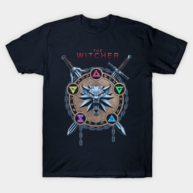 Witcher color T-Shirt by xartt